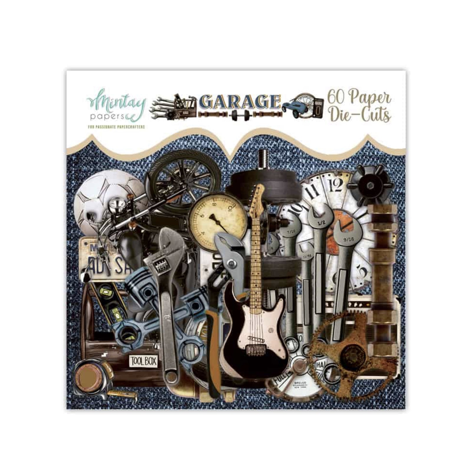 Mintay-Garage Paper die cuts