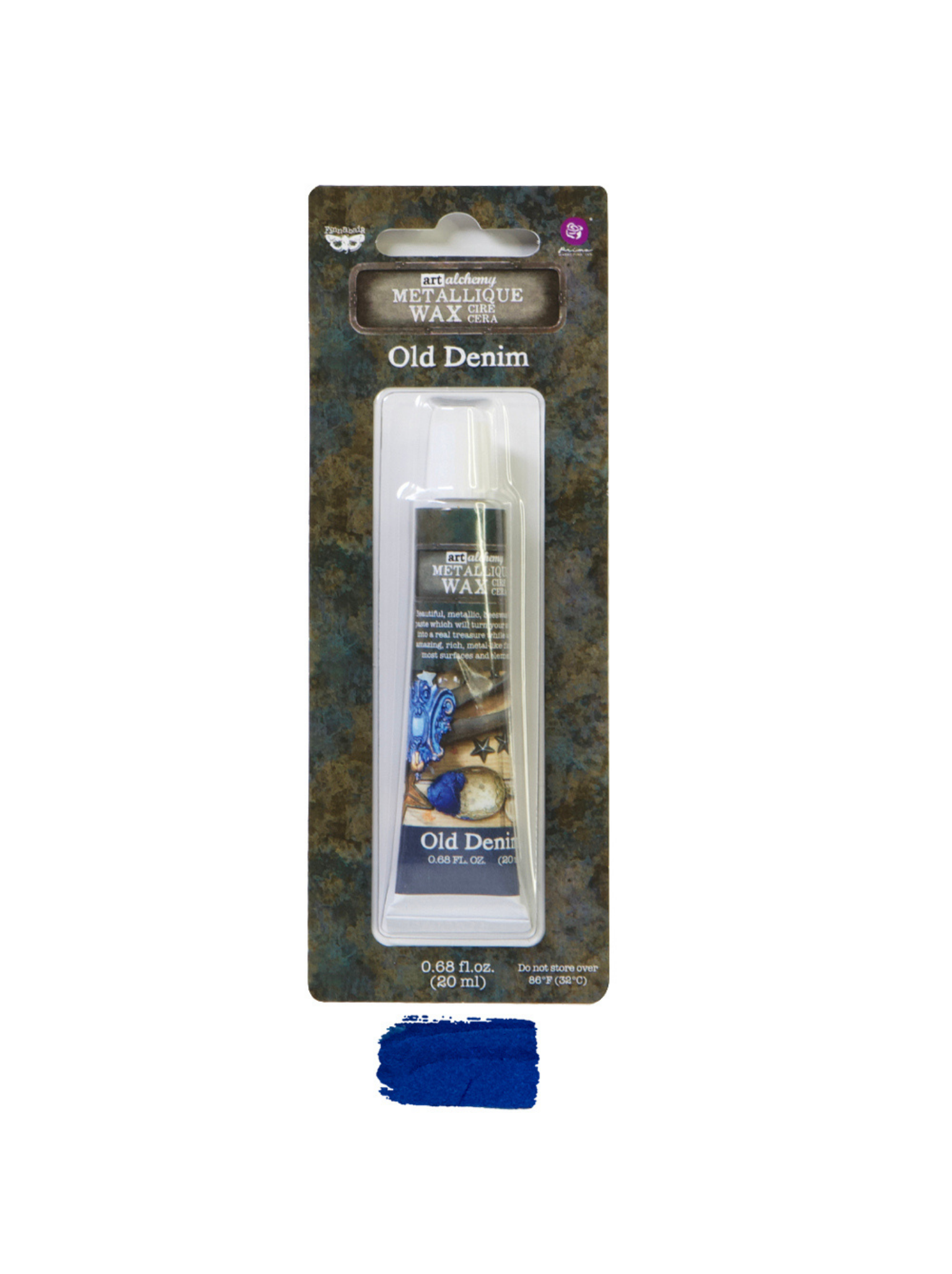 Art Alchemy-Metallique Wax – Old Denim .68oz (20ml)