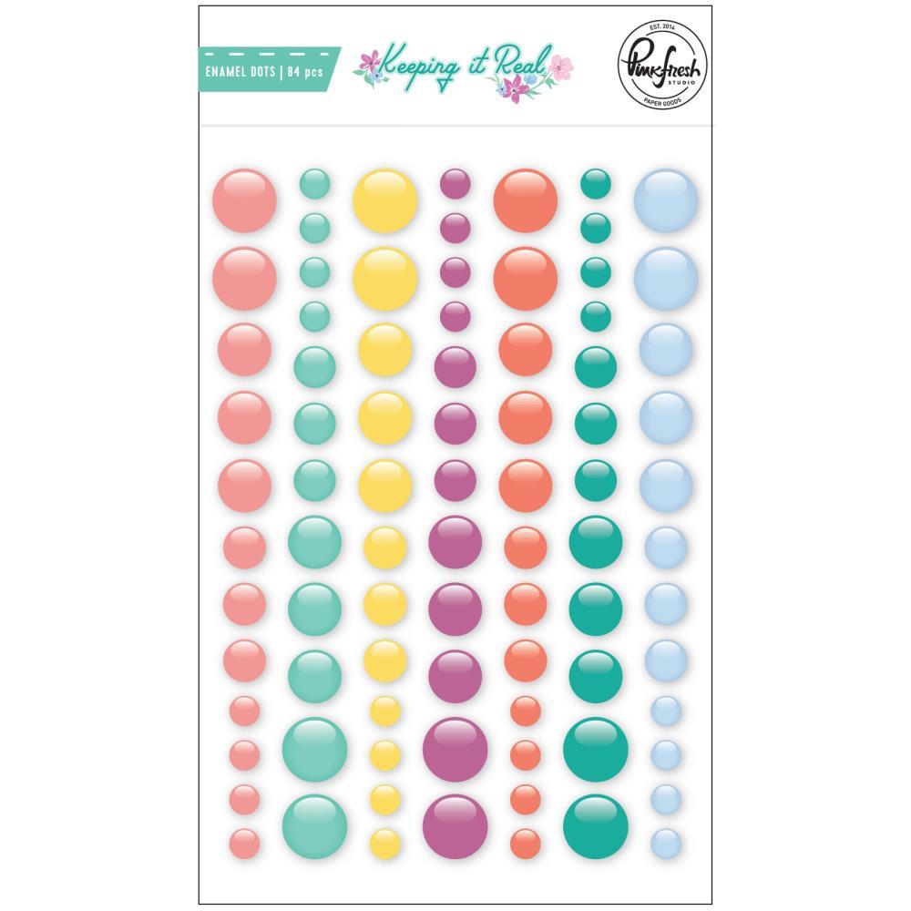 Pink Fresh- Keep it Real - Enamel Dots