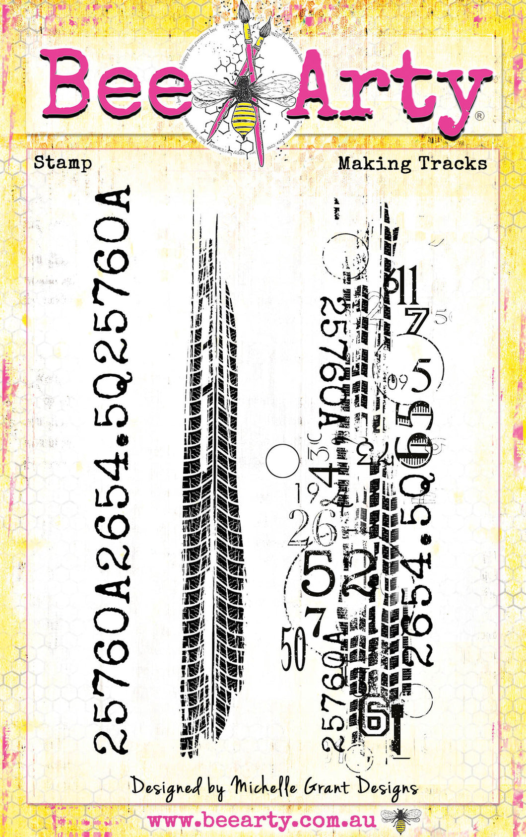 BeeArty - Making Tracks - Clear stamp