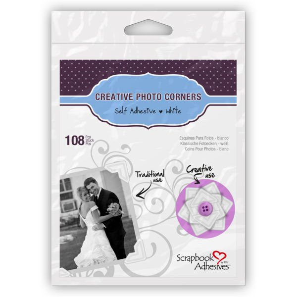 Scrapbook Adhesives Creative Photo Corners White