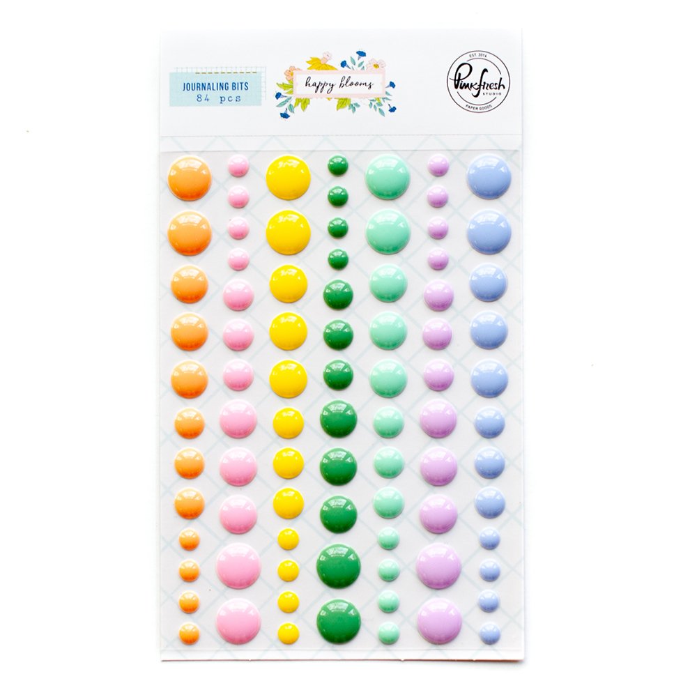 Pink Fresh Studio -Enamel Dots Happy Blooms