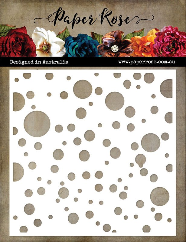 Paper Rose Stencil Bubbles