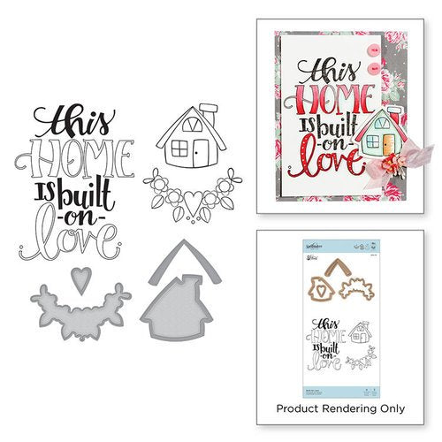 Spellbinders Built on Love stamp & Die