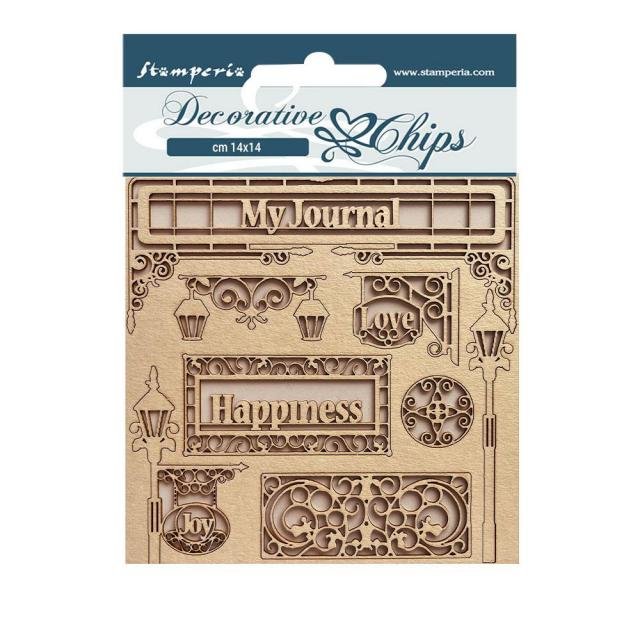 Stamperia  Decorative Chips - Sweet Winter - My Journal