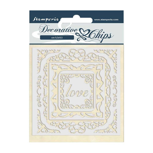 Stamperia - Decorative Chips - Atelier des Arts love