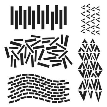 TCW 6 X 6 STENCIL DASH V