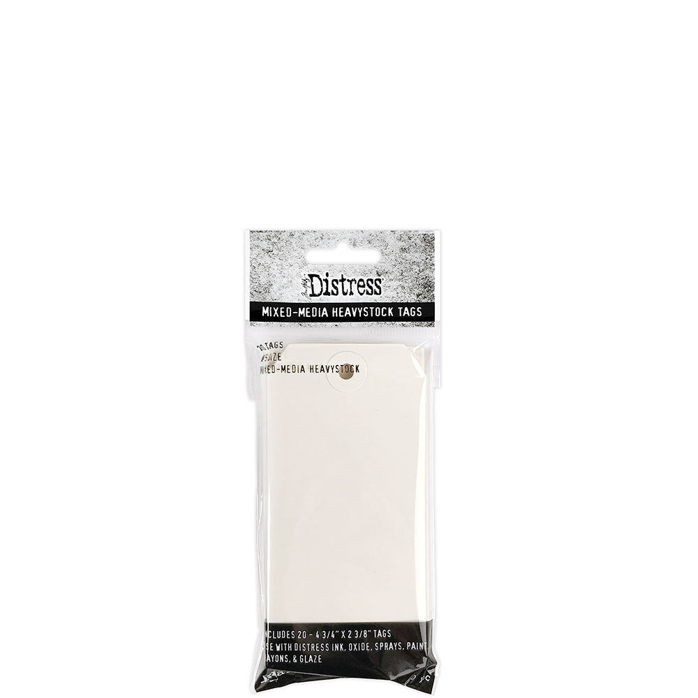 Distress Mix Mix Media Heavy Stock tags size 5