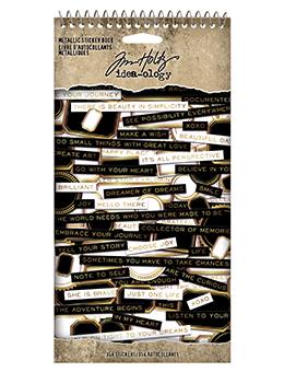 Tim Holtz Collection Idealolgy - Metallic Sticker Book