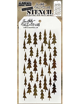 Tim Holtz Tree Lot Layering Stencil