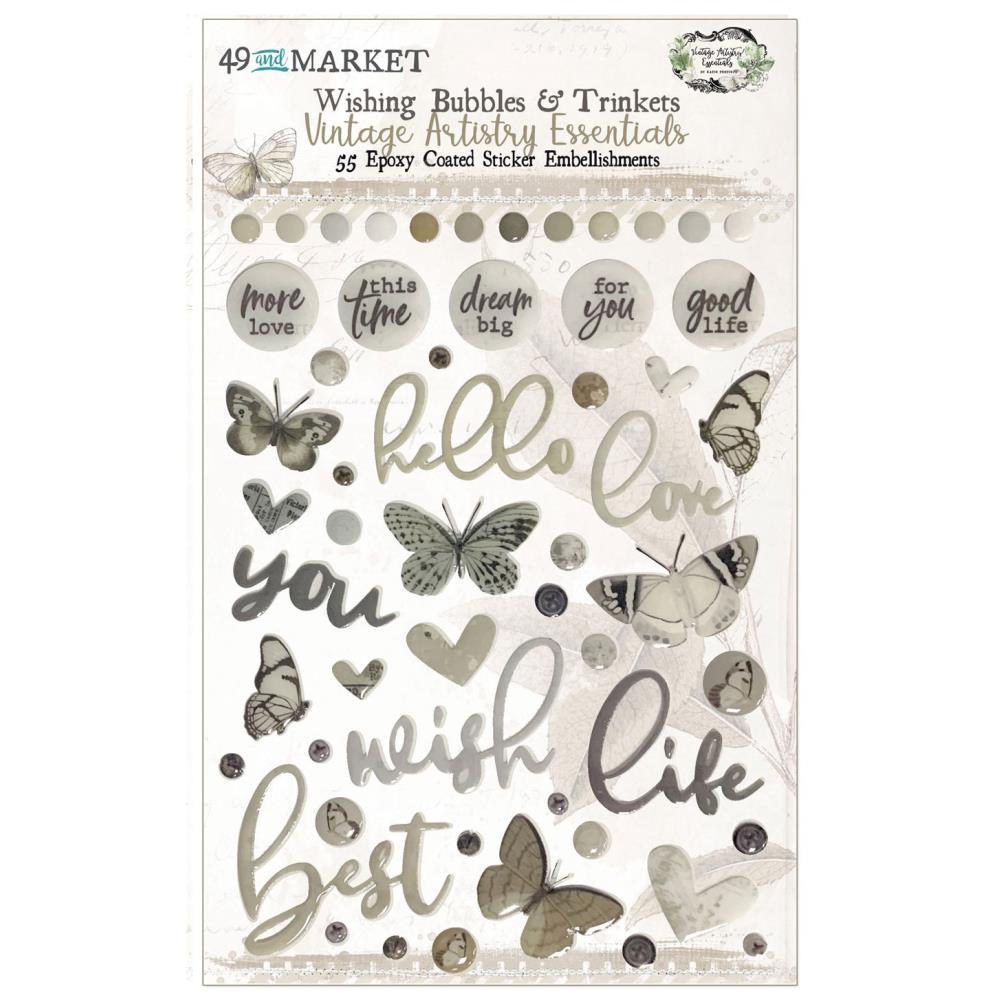 49 and Market Vintage Artistry Essential Wishing bubbles and Trinkets