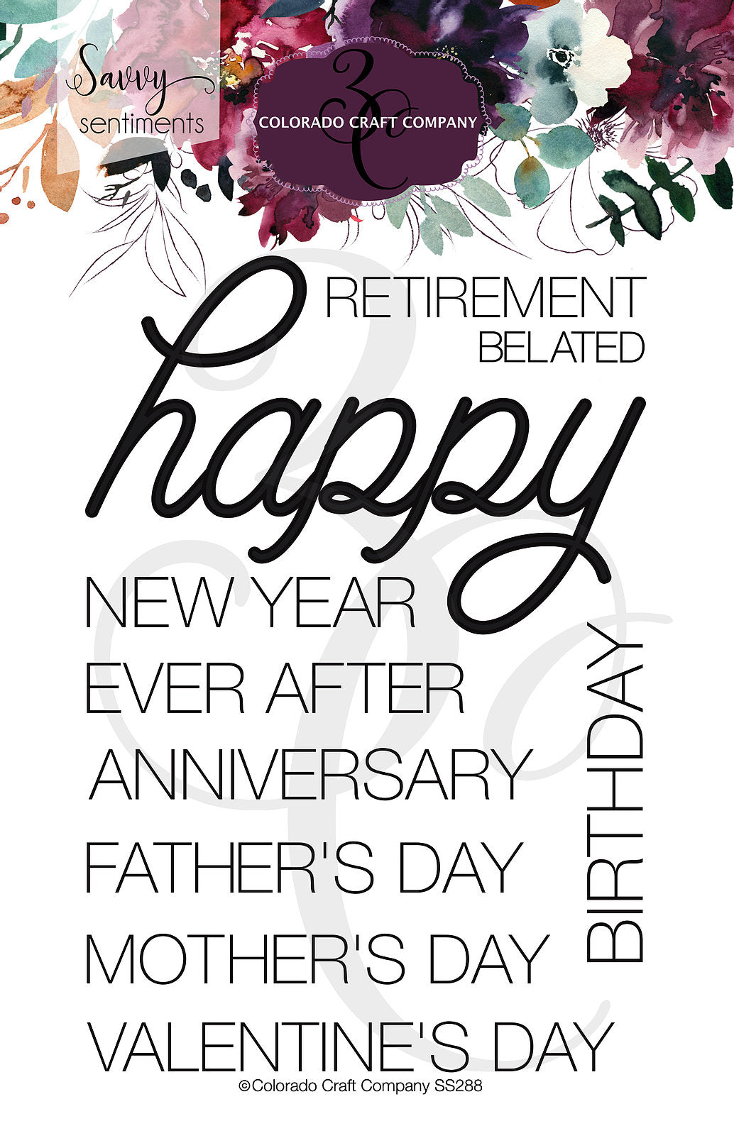 Colarado Craft Company Savvy Sentiments Happy