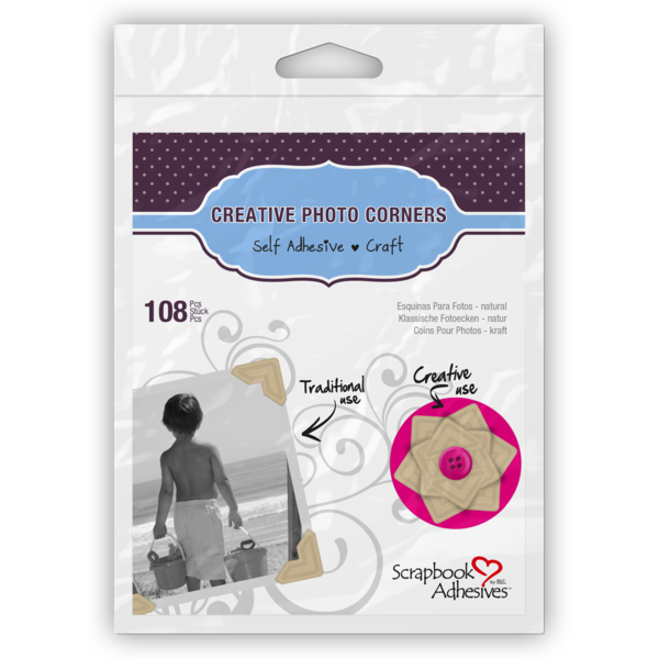 Scrapbook Adhesives Creative Photo Corners Silver