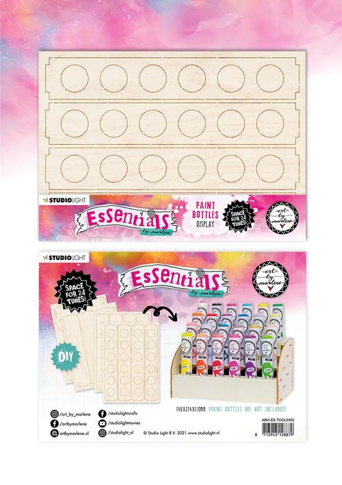 ART BY MARLENE - ACRYLIC PAINT BOTTLE DISPLAY 24 TUBES