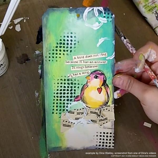 Dina Wakely Media White Tags No 8 (50pk)