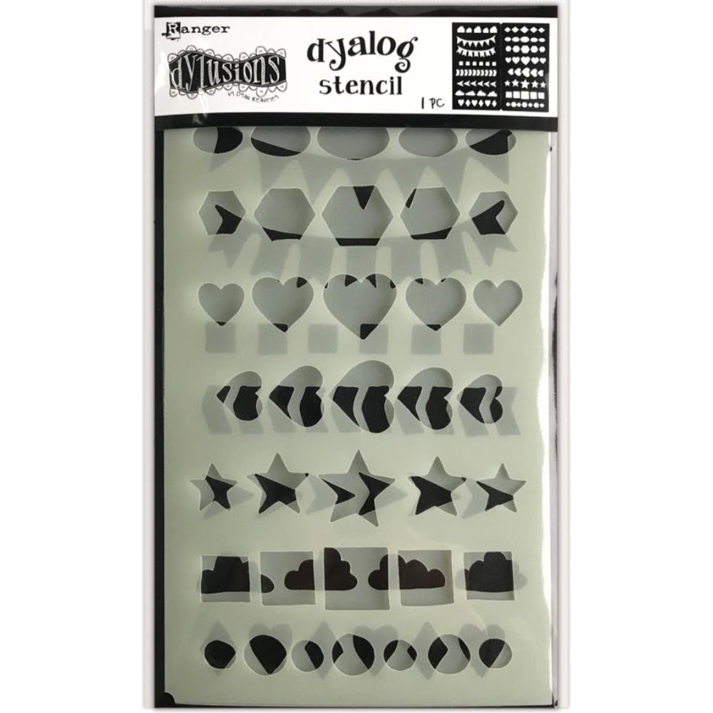 Dylusion Dyalog Stencil- " Border it Again "