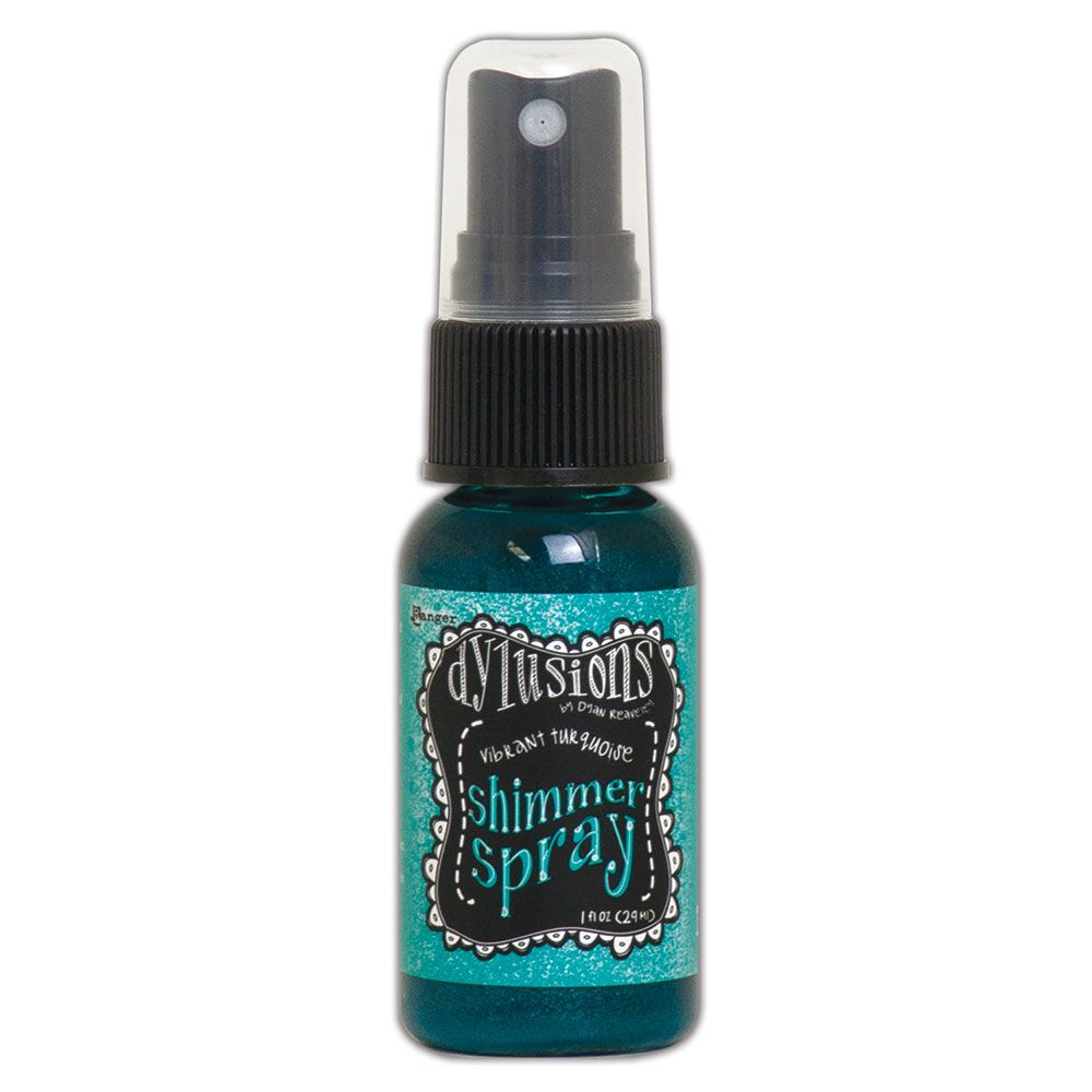 Dylusions Shimmer Spray - Vibrant Turquoise 1oz