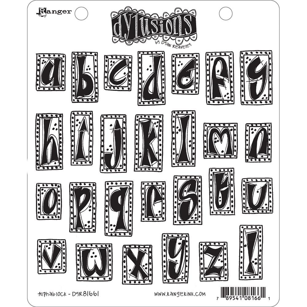 Dylusions Stamps "Alphablock "