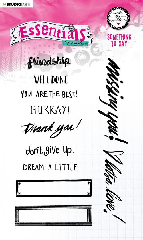ART BY MARLENE - ESSENTIALS STAMP SOMETHING TO SAY