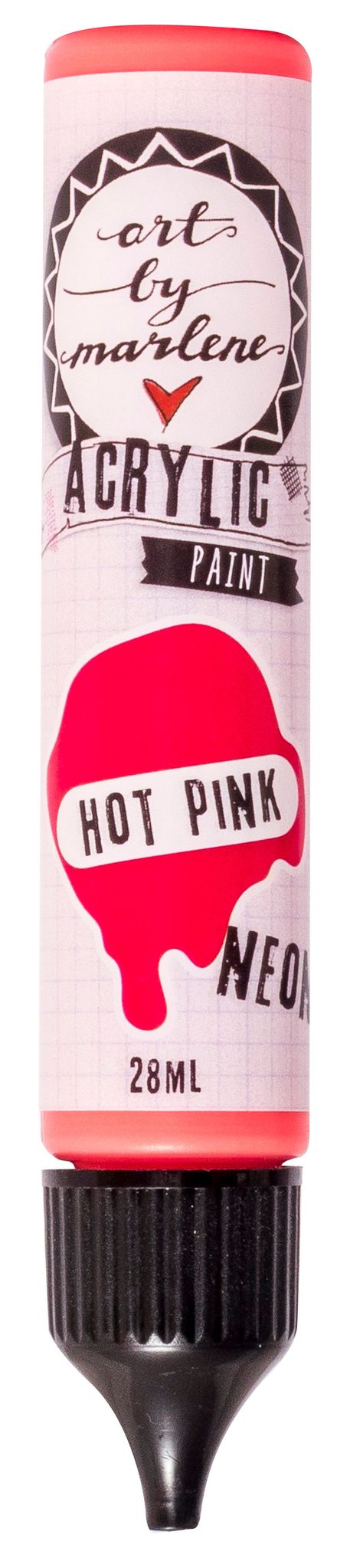 Art By Marlene - Acrylic Paint - Hot Pink 28Ml