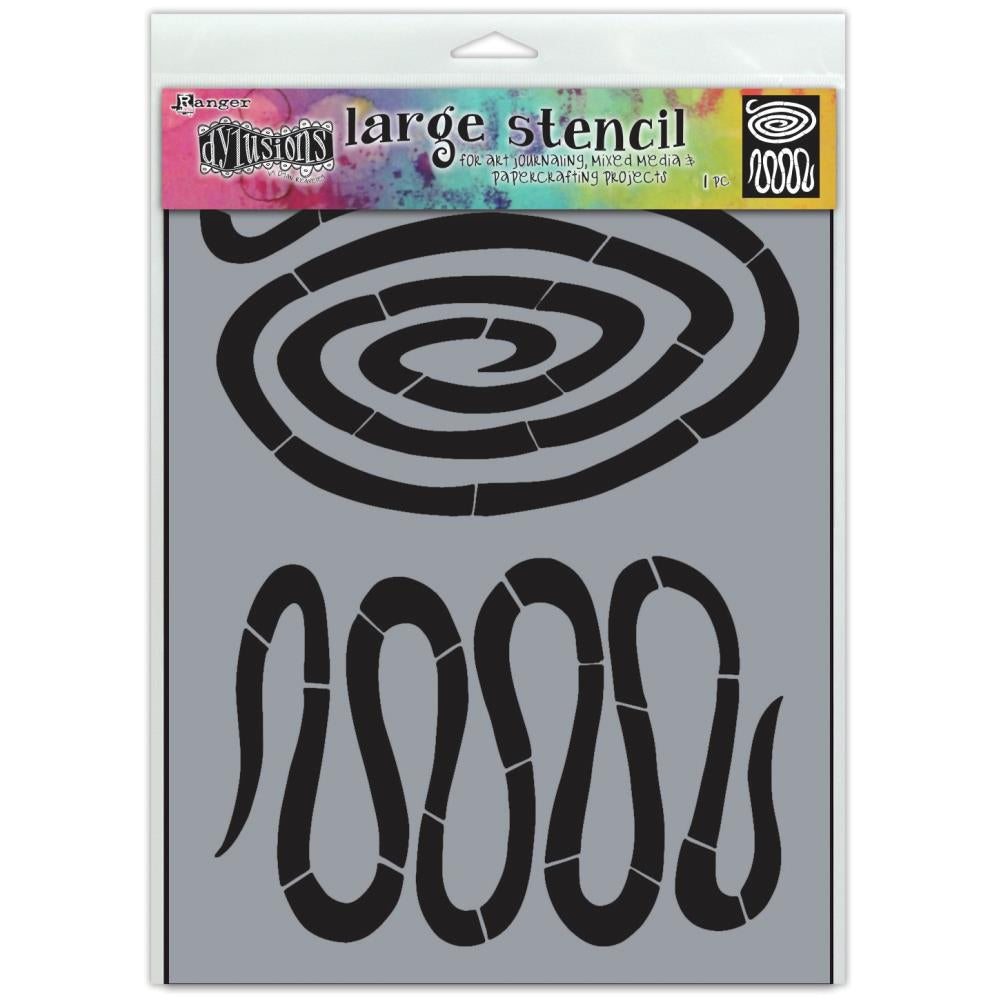 Dylusion Stencil RABBIT HOLE Large