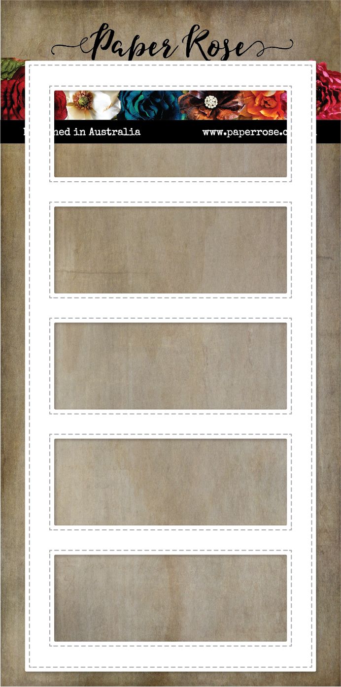 Paper Rose - Slimline Card Creator Rectangles Metal Die