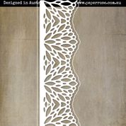 Paper Rose Layered Pinwheel Lace Border Metal Die