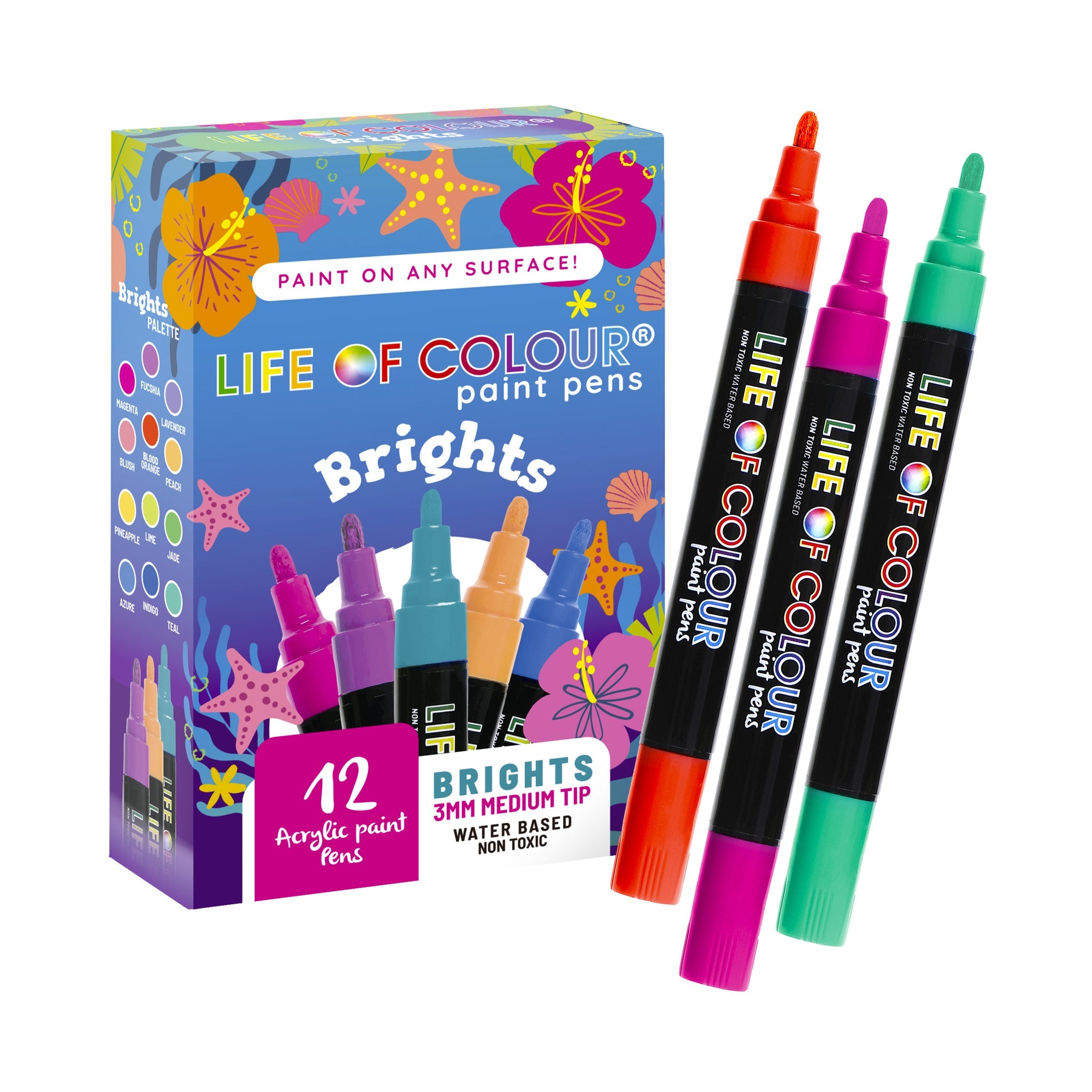 Life of Colour Paint Pens Bright Pens