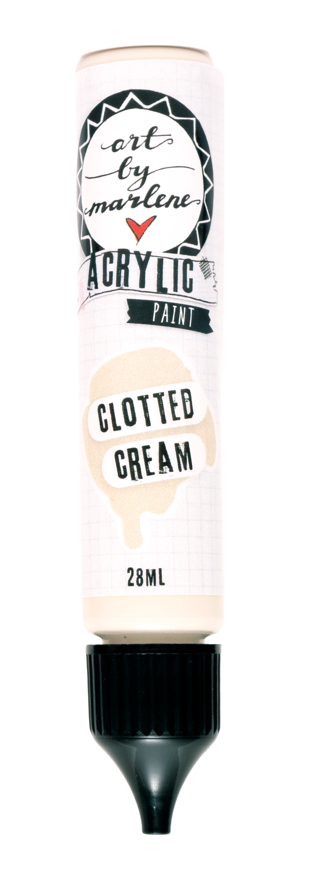 Art By Marlene - Acrylic Paint - CLOTTED CREAM 28Ml