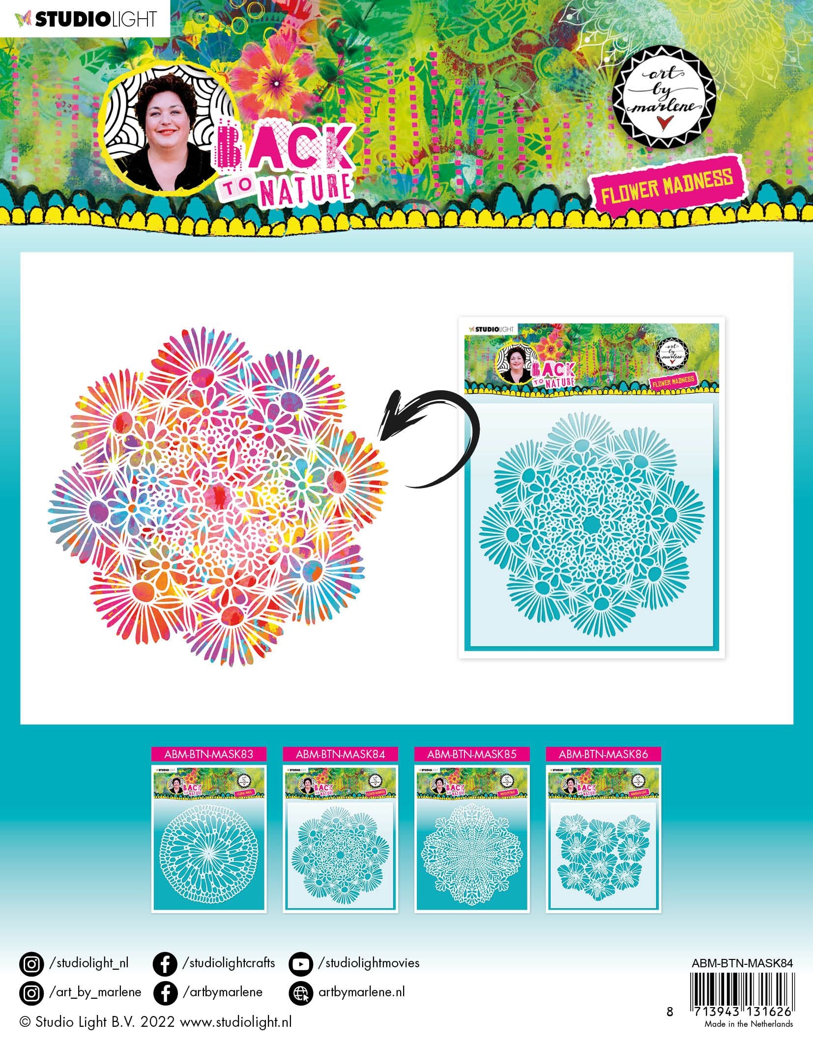 Art By Marlene Back to Nature MASK FLOWER MADNESS