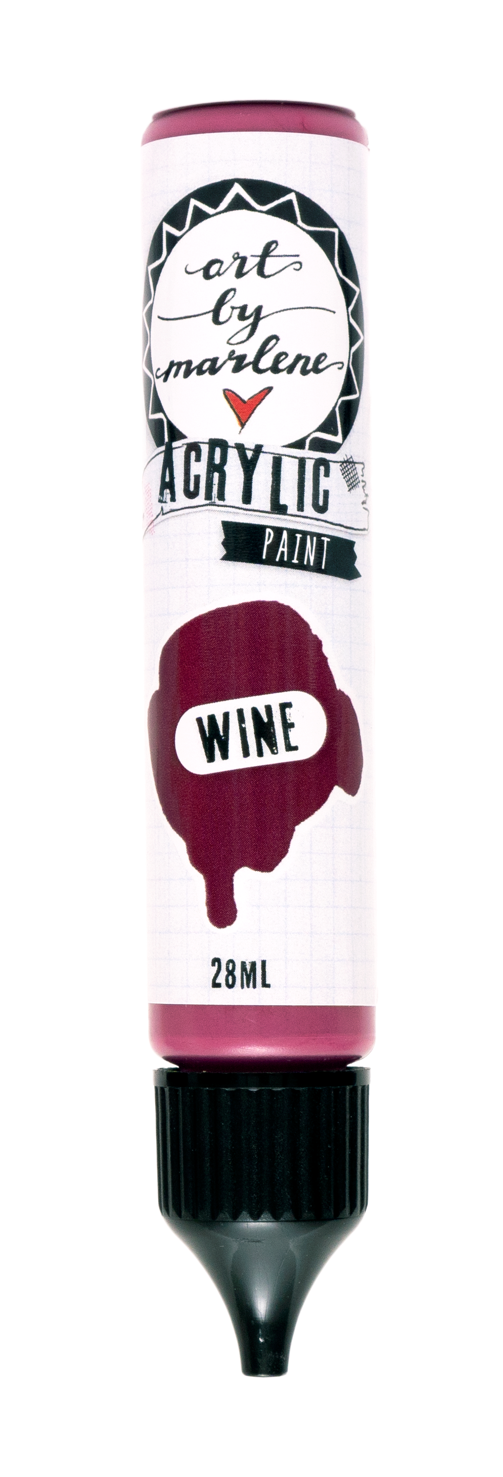 Art By Marlene - Acrylic Paint - WINE 28Ml
