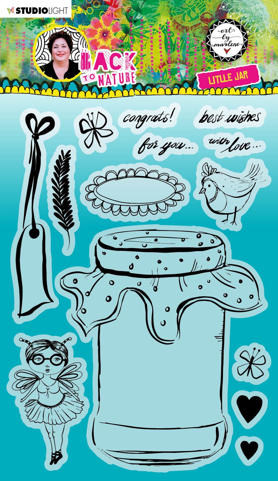 Art By Marlene Back to Nature CLEAR STAMP LITTLE JAR