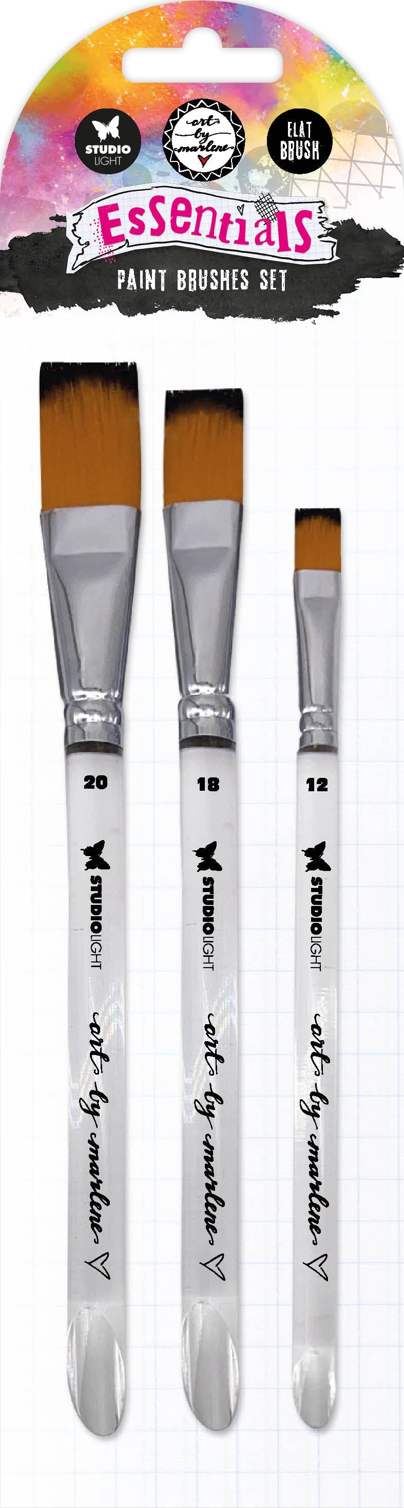 Art By Marlene BRUSHES Soft Nylon FLAT BRUSH