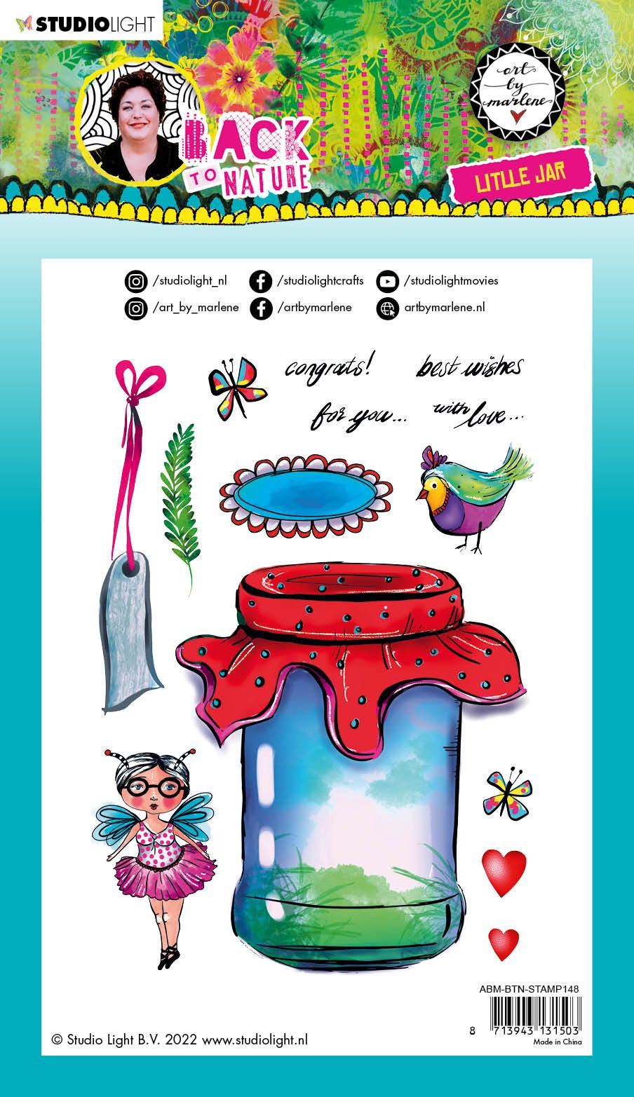 Art By Marlene Back to Nature CLEAR STAMP LITTLE JAR