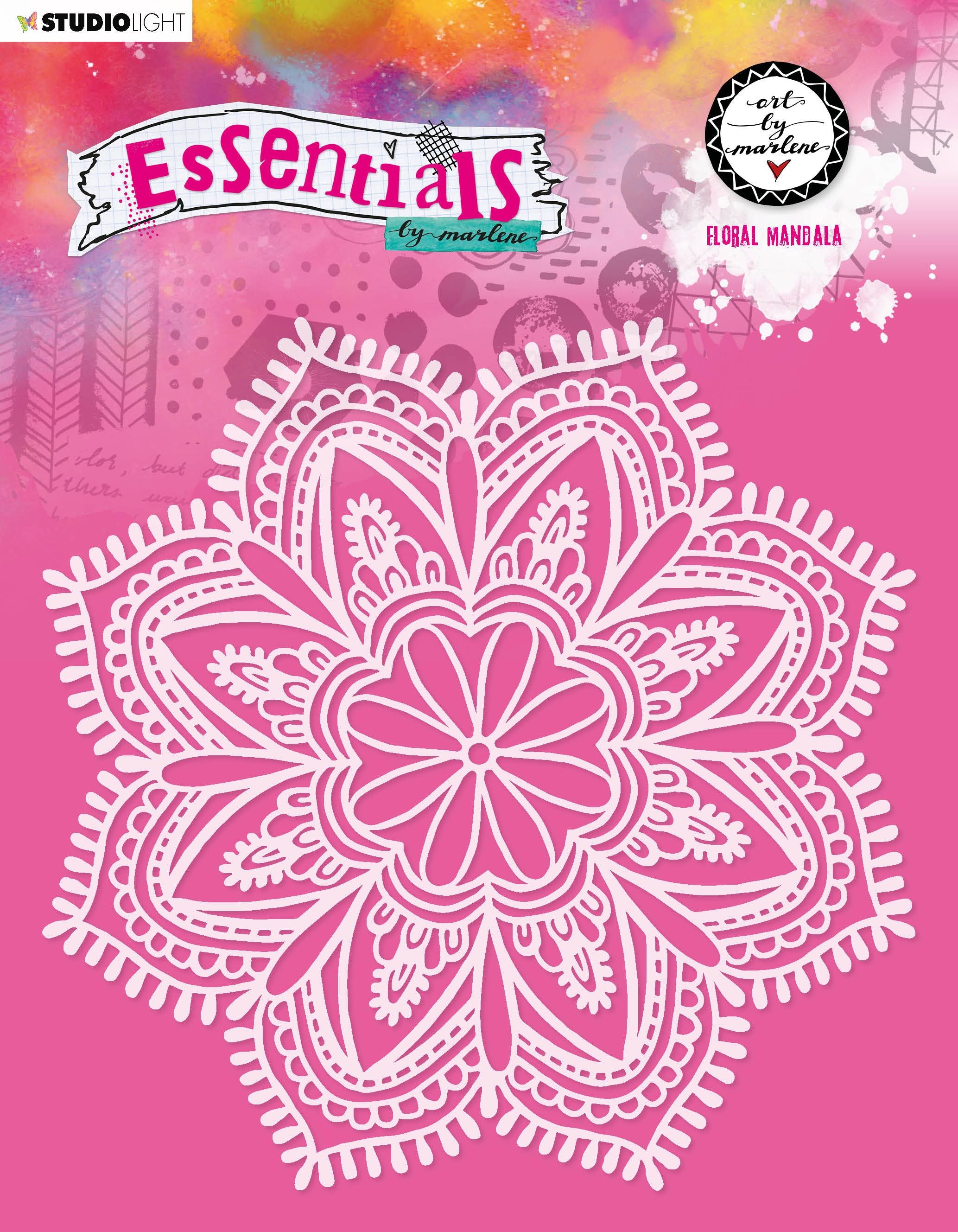 Art By Marlene Essentials Stencil FLORAL MANDALA