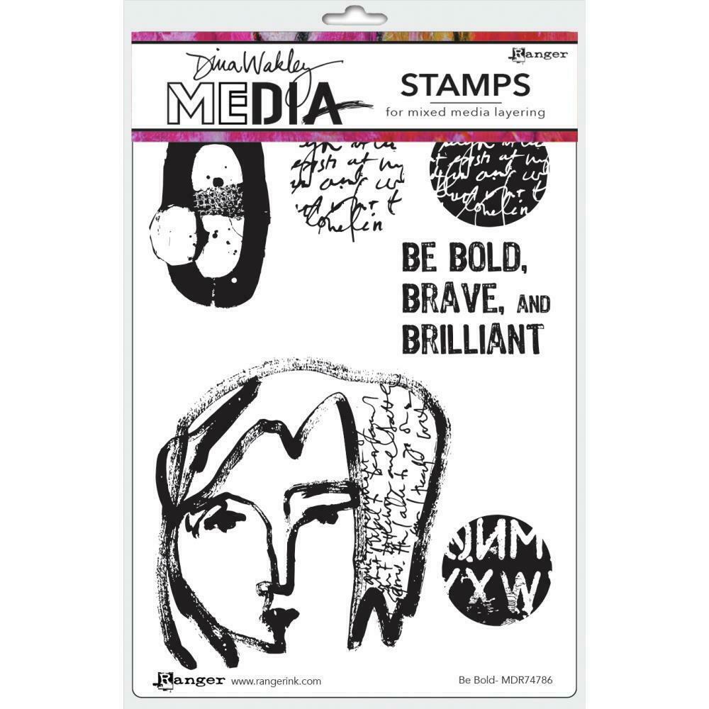 Dina Wakley - Stamps - Be Bold
