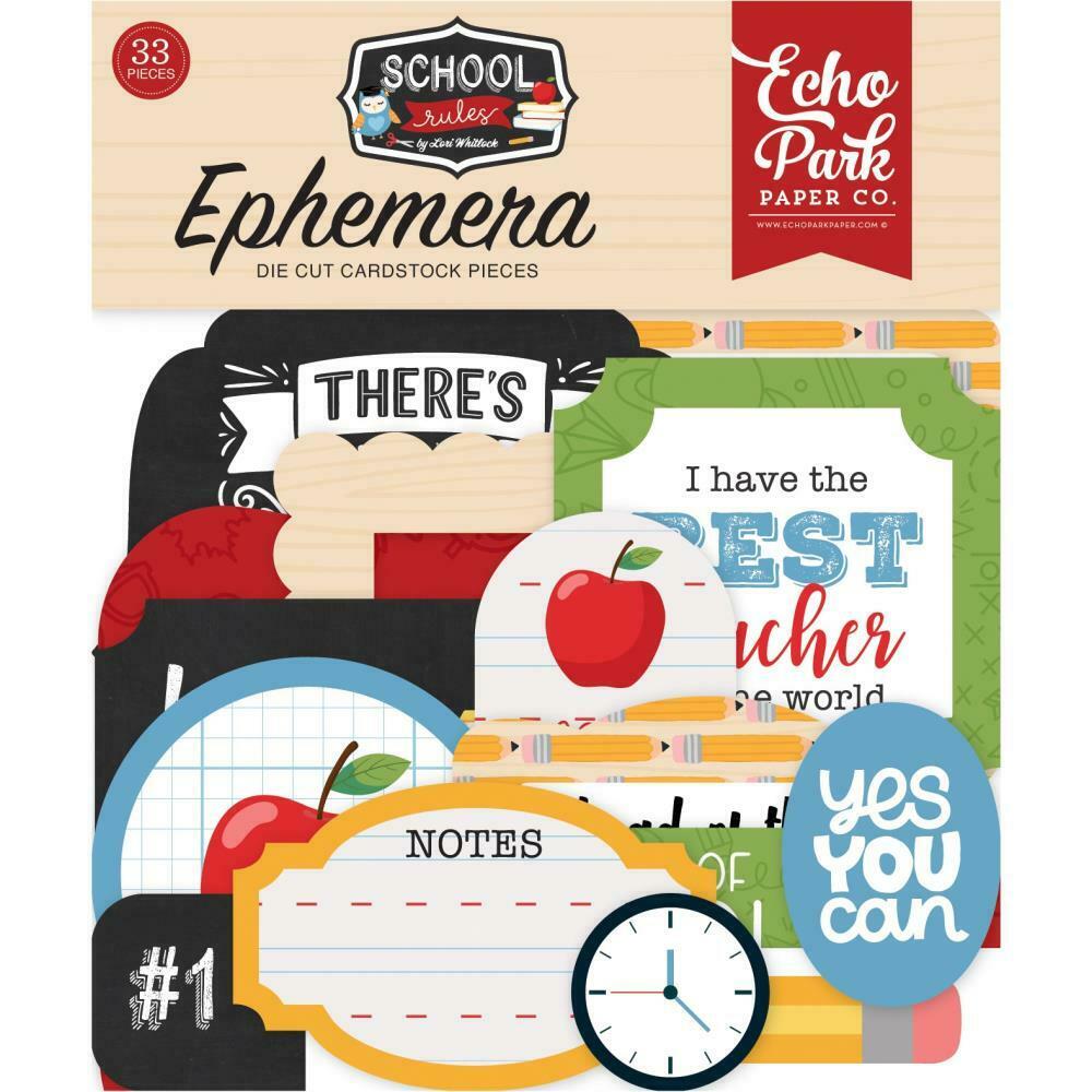 Echo Park Ephemera School Rules