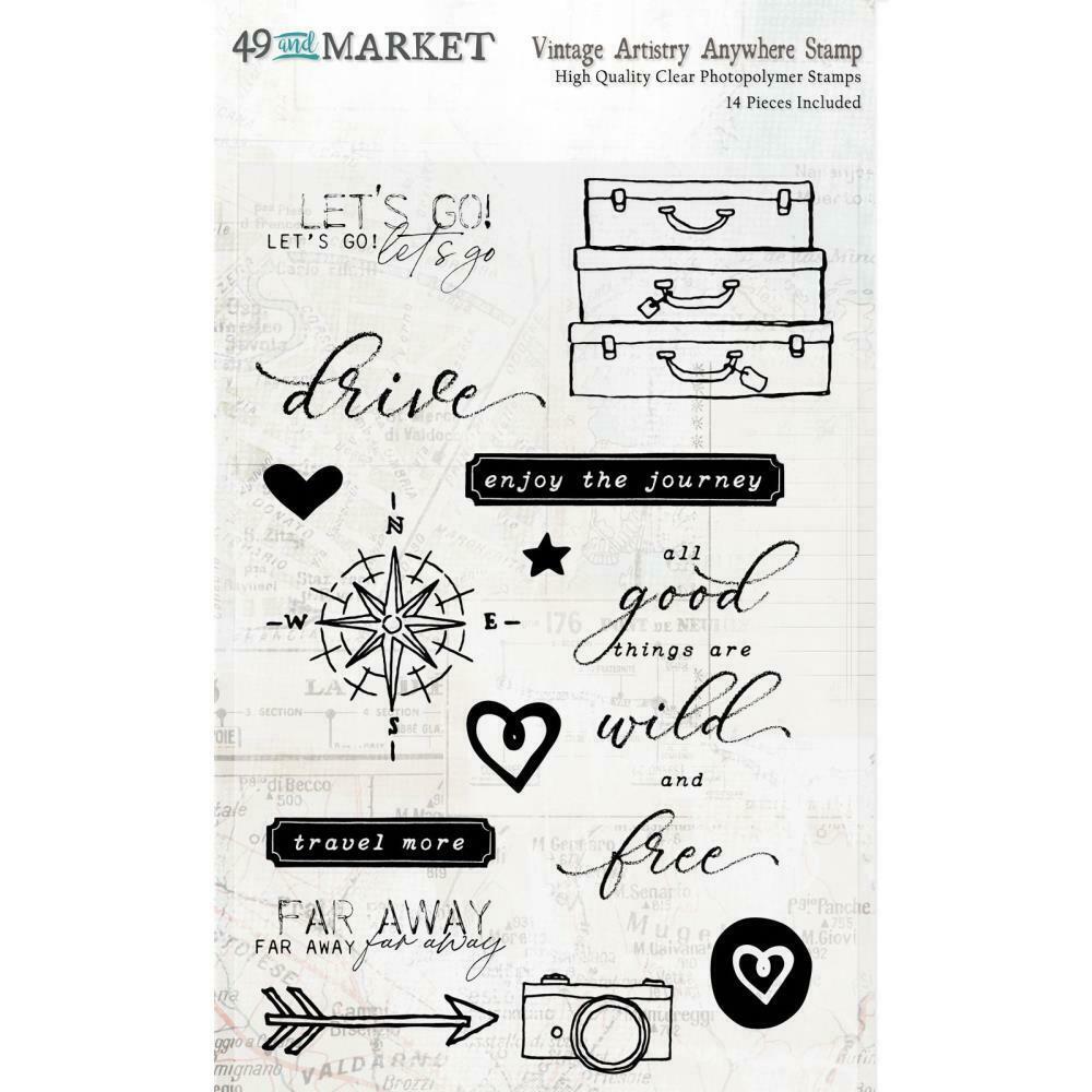 49 and Market Vintage Artistry stamp Anywhere