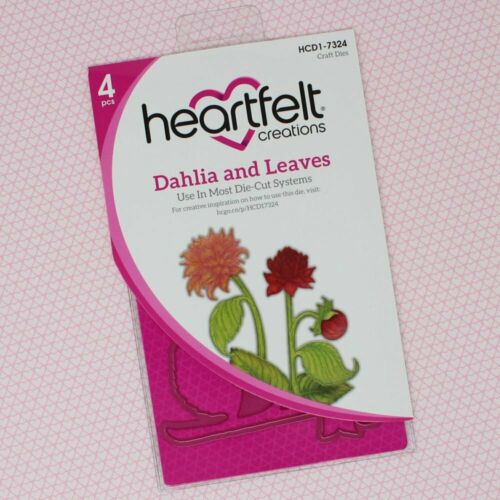 Heartfelt Creations Dahlia and Leaves Metal Die