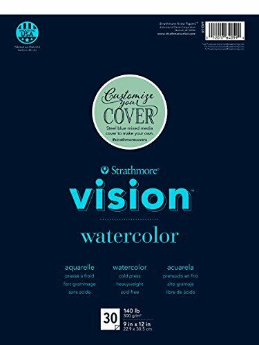 Strathmore vision Water colour cold press heavy weight  140LB 300g/m