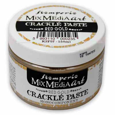 Stamperia Crackle Paste Red Gold