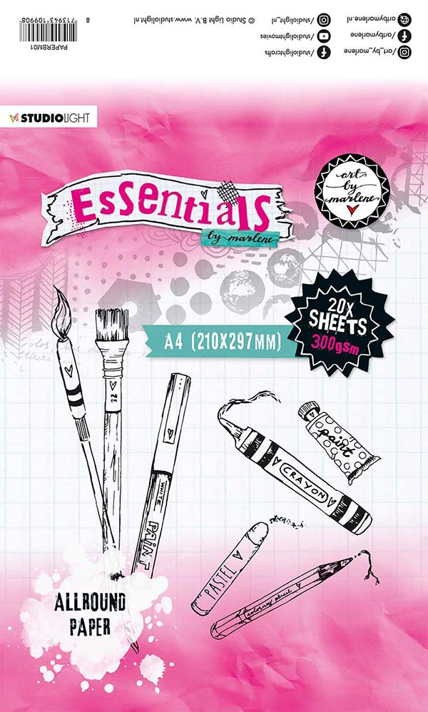 Art By Marlene - watercolour all round paper A4