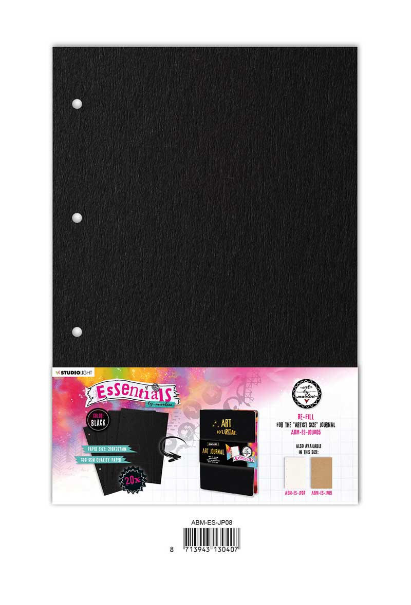 Art By Marlene Journal RE-FILL BLACK LARGE JOURNAL