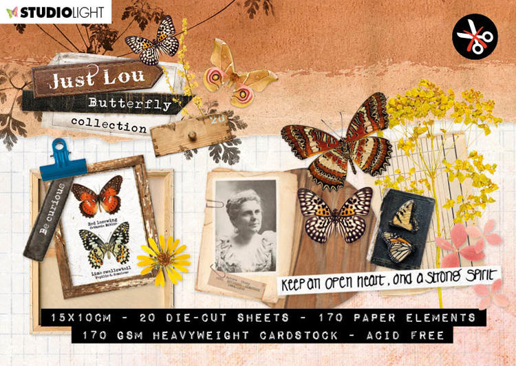Studio Light - Just Lou Butterfly Collection die cut sheets