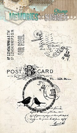 Studio Light Stamp Memories of Summer postcard