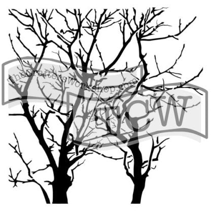 TCW 12 x 12 Stencil Branches Reversed