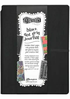 Dylusions black Dot Grid Journal