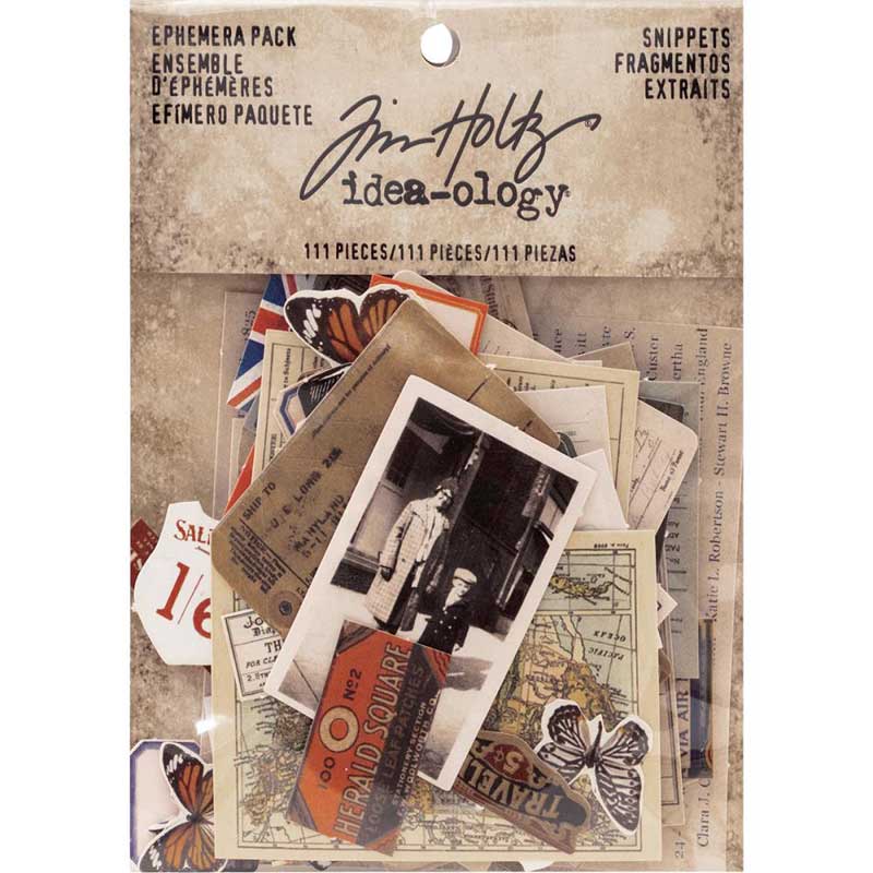 Tim Holtz Collection Idealolgy - Ephemera Pack - Ensemble -snippets