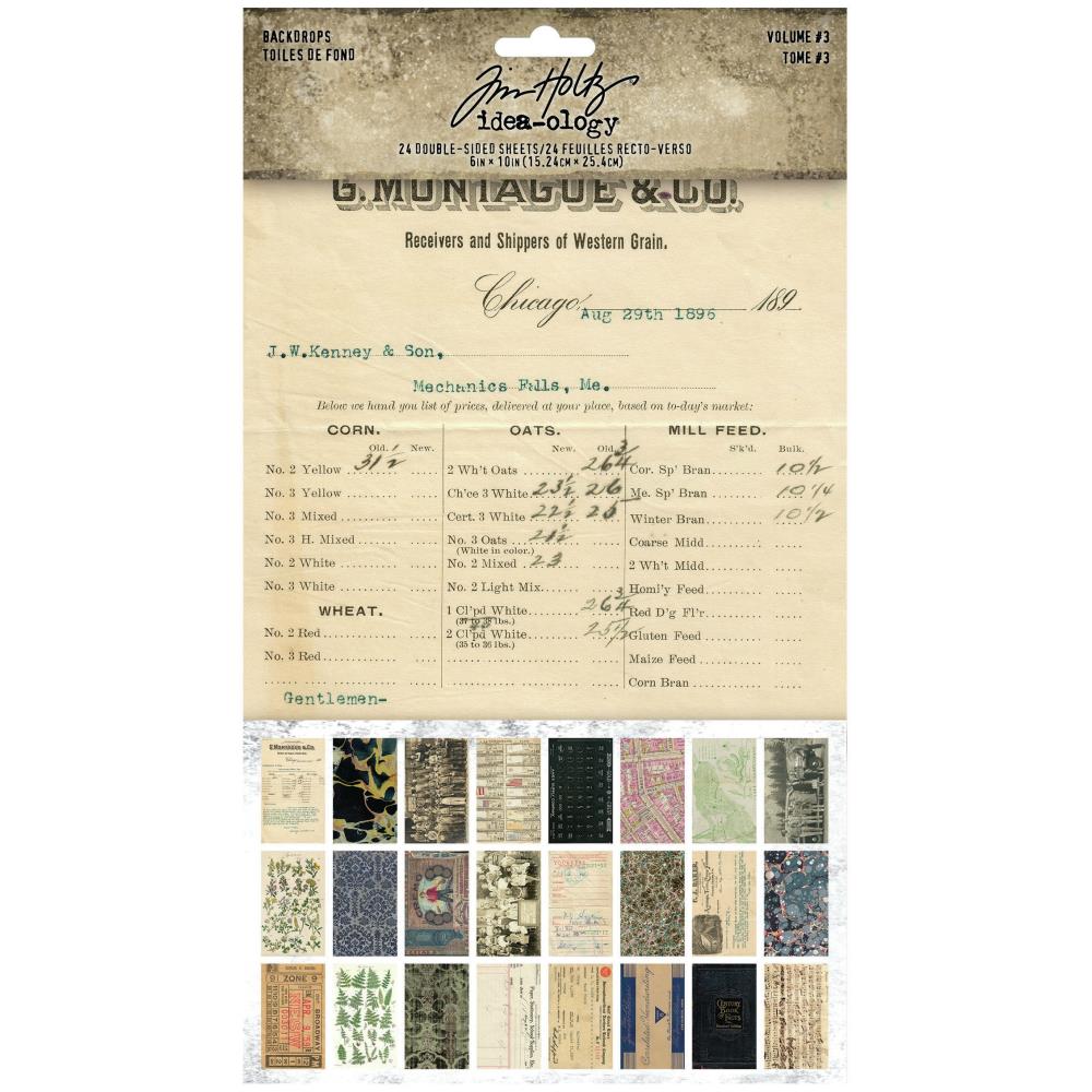 Tim Holtz Idea-ology Back Drops Volume 3