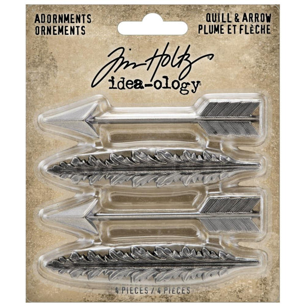 Tim Holtz Idea ology Adornments Quill & Arrow